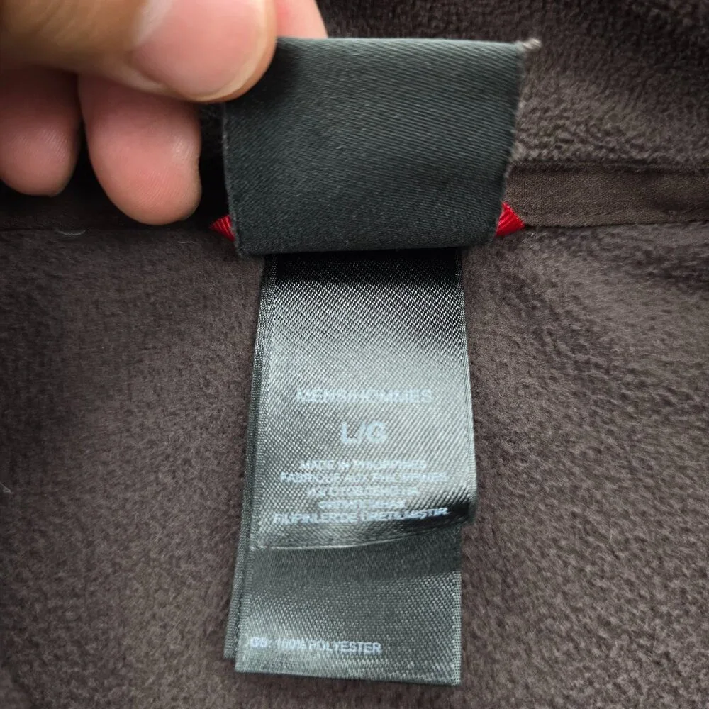 The North Face Sweatshirt‎ Mens Large Brown 1/4 Zip Fleece Pullover Outdoor